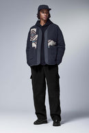Fleece Cargo Straight Pants - Black