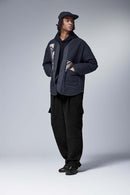 Fleece Cargo Straight Pants - Black