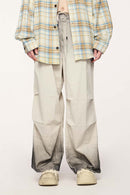 Washed Parachute Cargo Pants - Apricot