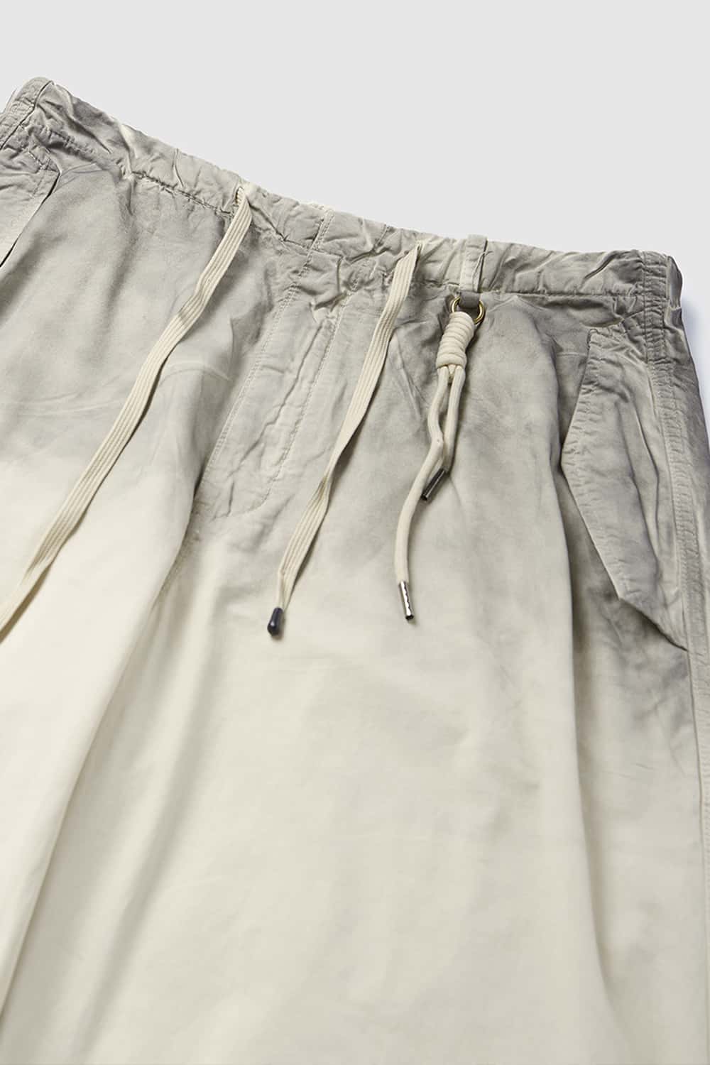 Washed Parachute Cargo Pants - Apricot