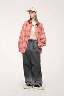 Washed Parachute Cargo Pants - Rock Gray