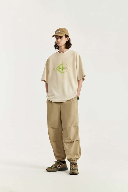 Washed Cargo Jogger Pants - Khaki