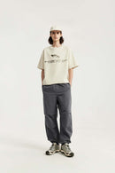 Washed Cargo Jogger Pants - Rock Gray