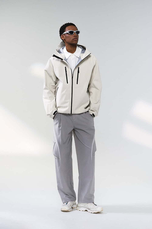 Water-Repellent Pocket Shell Jacket - Off White