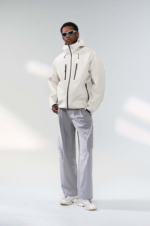 Water-Repellent Pocket Shell Jacket - Off White