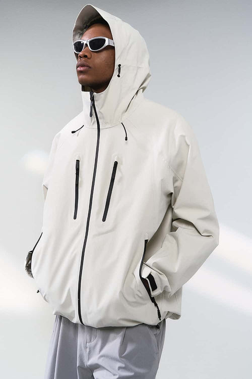 Water-Repellent Pocket Shell Jacket - Off White