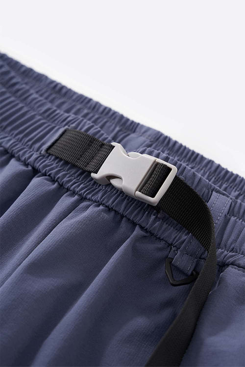 Water-Repellent Belted Hiking Shorts - Violet