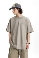 Cool-Touch Graphic Oversized T-Shirt - Gray