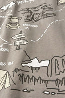 Cool-Touch Graphic Oversized T-Shirt - Gray