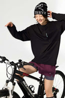 Quick-Dry Zip Pocket Long-Sleeve T-Shirt - Black