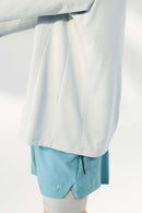 Quick-Dry Zip Pocket Long-Sleeve T-Shirt - Light Gray