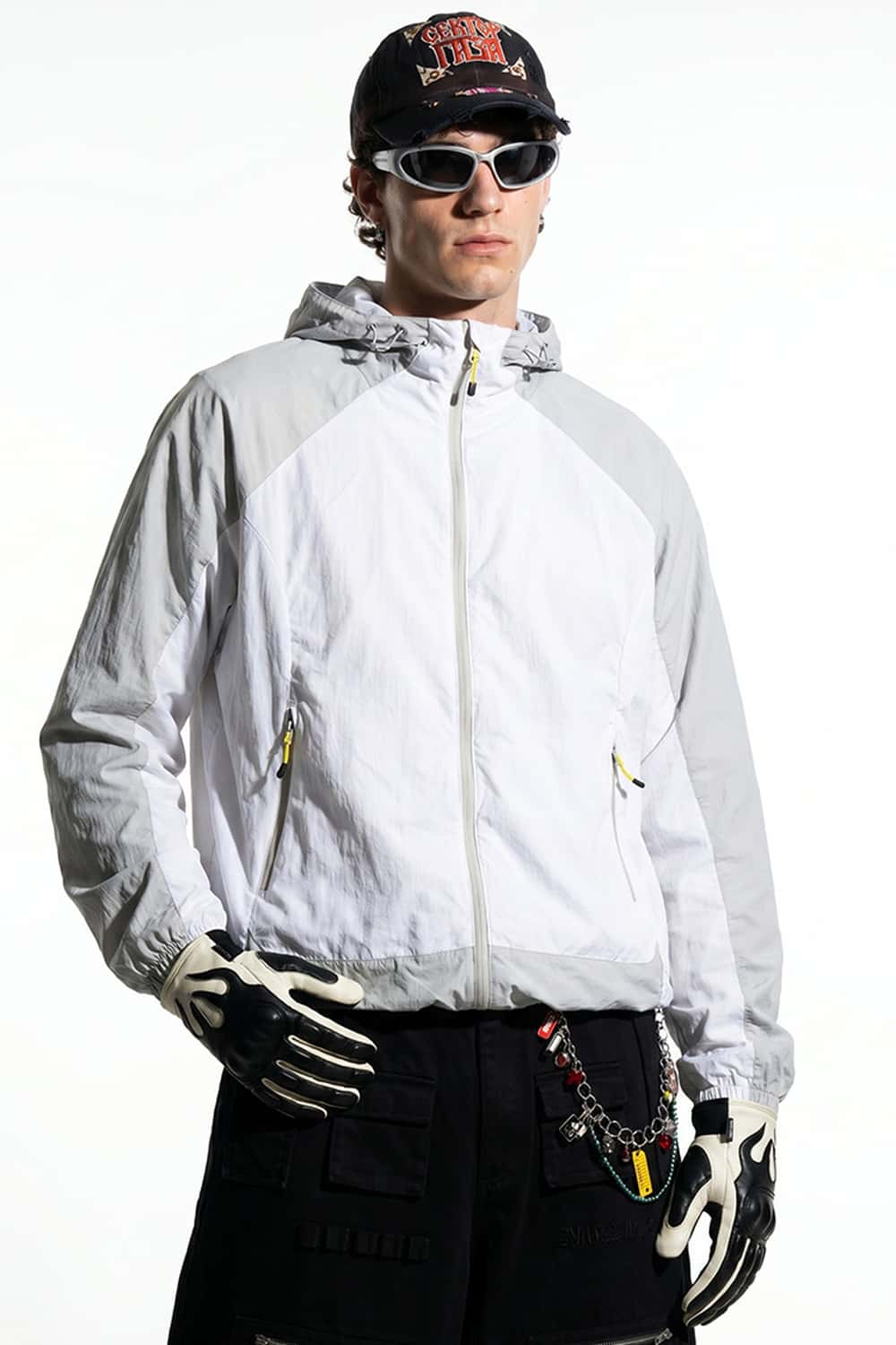 Lightweight Sun-Protective Hooded Jacket - Gray