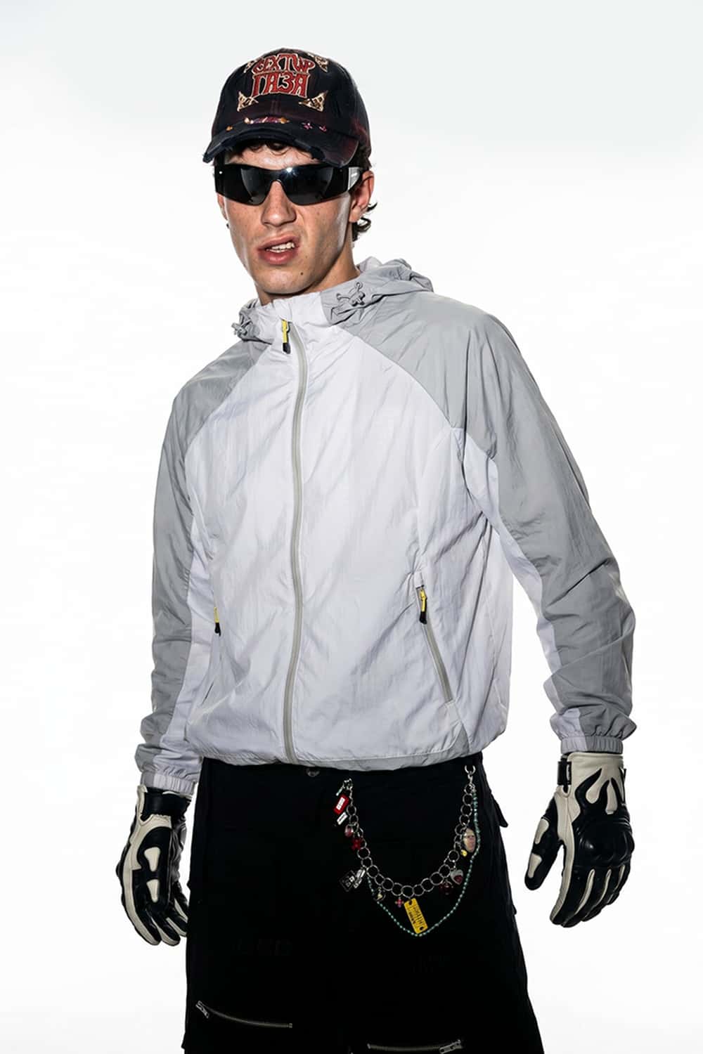 Lightweight Sun-Protective Hooded Jacket - Gray