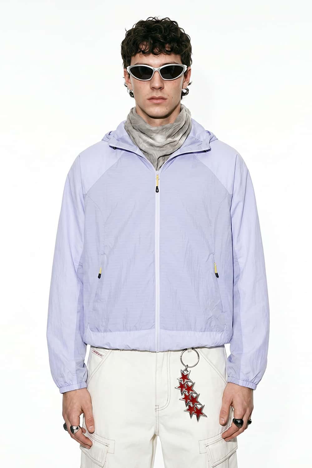 Lightweight Sun-Protective Hooded Jacket - Purple