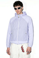 Lightweight Sun-Protective Hooded Jacket - Purple