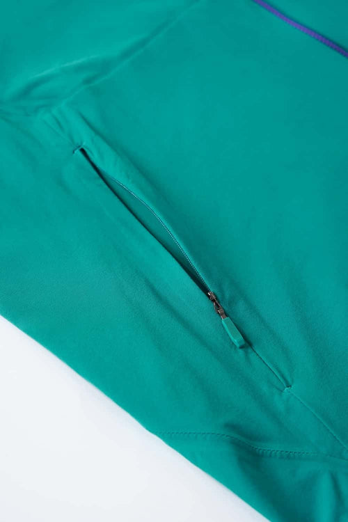 Sun-Cover Hooded Zip Jacket - Blue