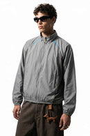 Lightweight Paneled Track Jacket - Gray