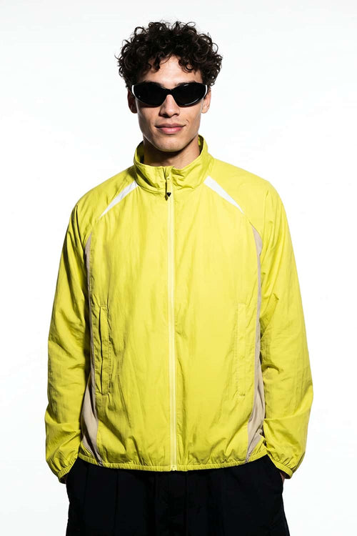 Lightweight Paneled Track Jacket - Green