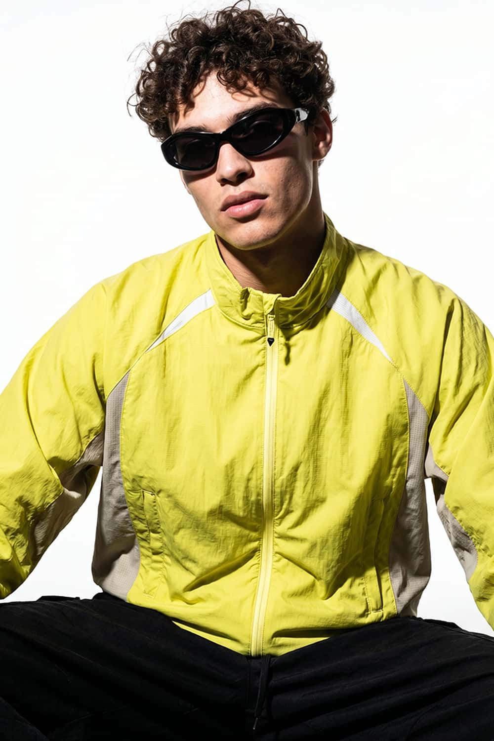 Lightweight Paneled Track Jacket - Green
