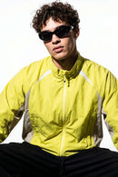 Lightweight Paneled Track Jacket - Green