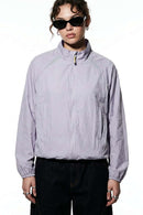 Lightweight Paneled Track Jacket - Purple