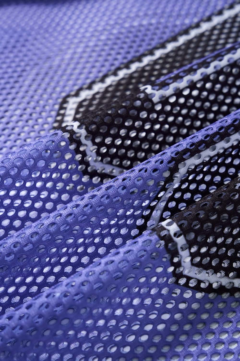 Mesh Number Graphic V-Neck Jersey - Purple