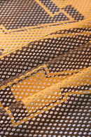 Star Graphic Mesh Jersey T-Shirt - Orange