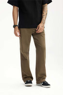 Stretch Twill Slim Flare Pants - Dark Khaki