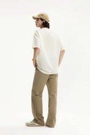 Stretch Twill Slim Flare Pants - Khaki