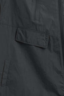 Hooded Nylon Utility Vest - Dark Gray