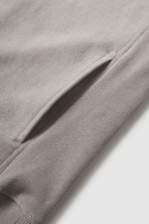 Loose Fit Fleece Half-Zip Sweatshirt - Khaki