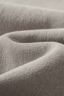 Loose Fit Fleece Half-Zip Sweatshirt - Khaki