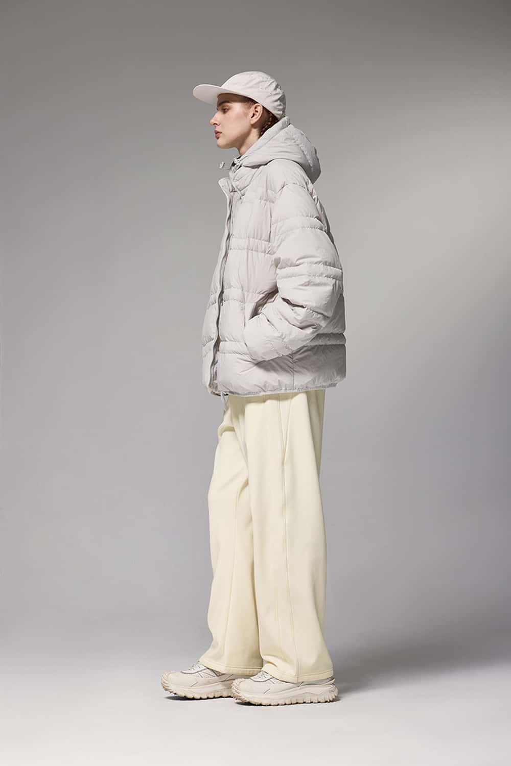 Straight-Leg Stretch Sweatpants - White
