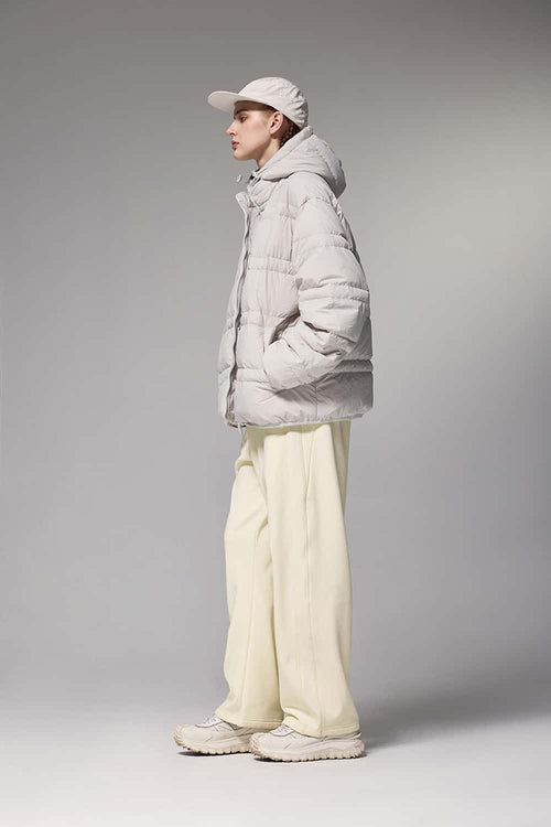 Straight-Leg Stretch Sweatpants - White