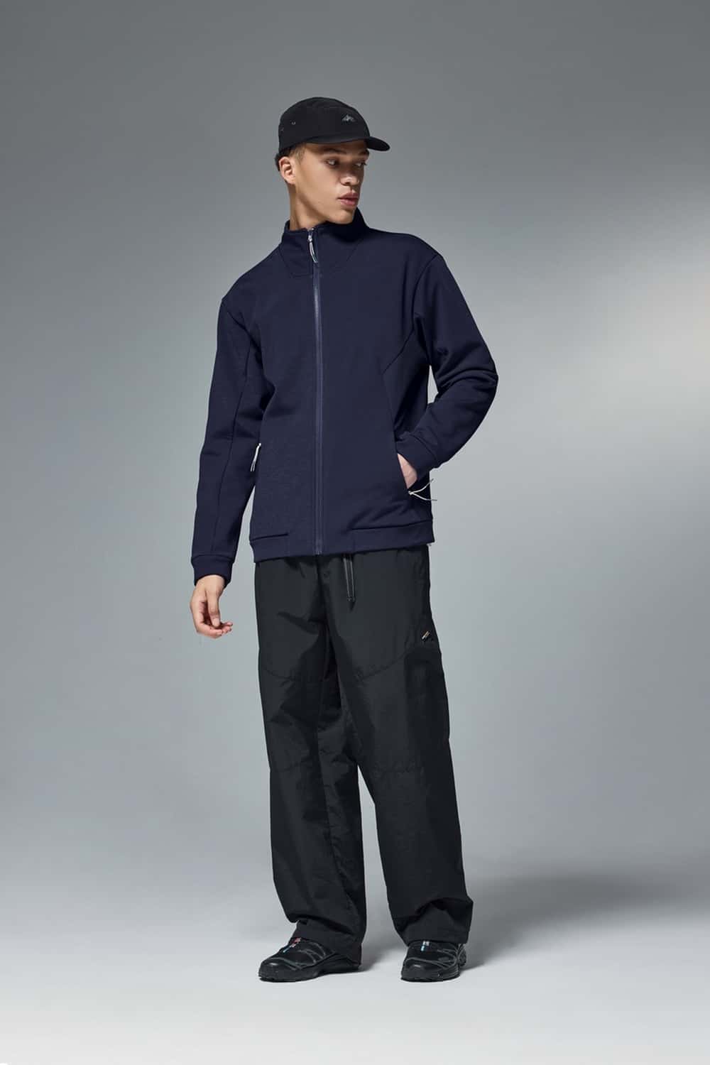 Four-Way Stretch Zip Jacket - Eclipse Blue