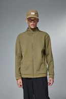 Four-Way Stretch Zip Jacket - Mud Green