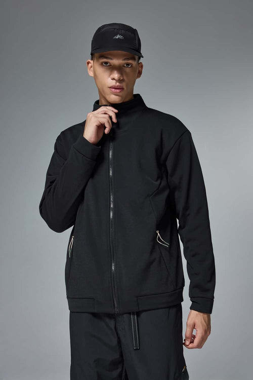 Four-Way Stretch Zip Jacket - Rust Black