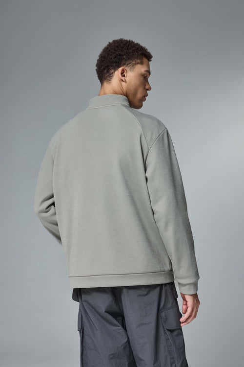 Four-Way Stretch Zip Jacket - Stone Gray
