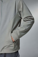 Four-Way Stretch Zip Jacket - Stone Gray