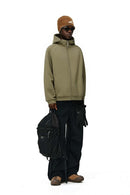 Smooth Stretch Zip Hoodie - Mud Green