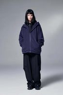 Relaxed Hooded Zip Jacket - Eclipse Blue