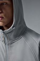 Relaxed Hooded Zip Jacket - Stone Gray