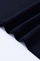 Graphic Back Print Crewneck T-Shirt - Black