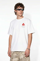 Graphic Back Print Crewneck T-Shirt - White