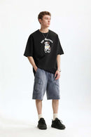 Heavyweight Bulldog Graphic T-Shirt - Black