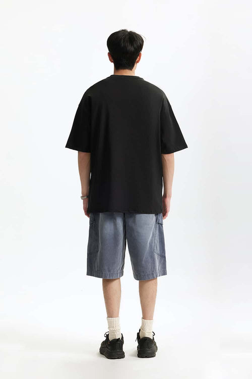 Heavyweight Bulldog Graphic T-Shirt - Black