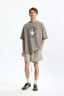Heavyweight Bulldog Graphic T-Shirt - Smoke Gray