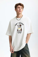 Heavyweight Bulldog Graphic T-Shirt - White