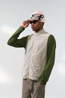 Heat-Retaining Textured Utility Vest - Khaki