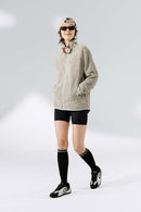 Wavy Textured Zip Jacket - Khaki